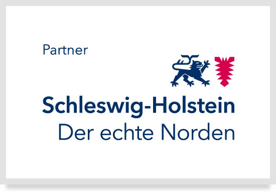 Logo Partnerprogramm Schleswig-Holstein. Der echte Norden.